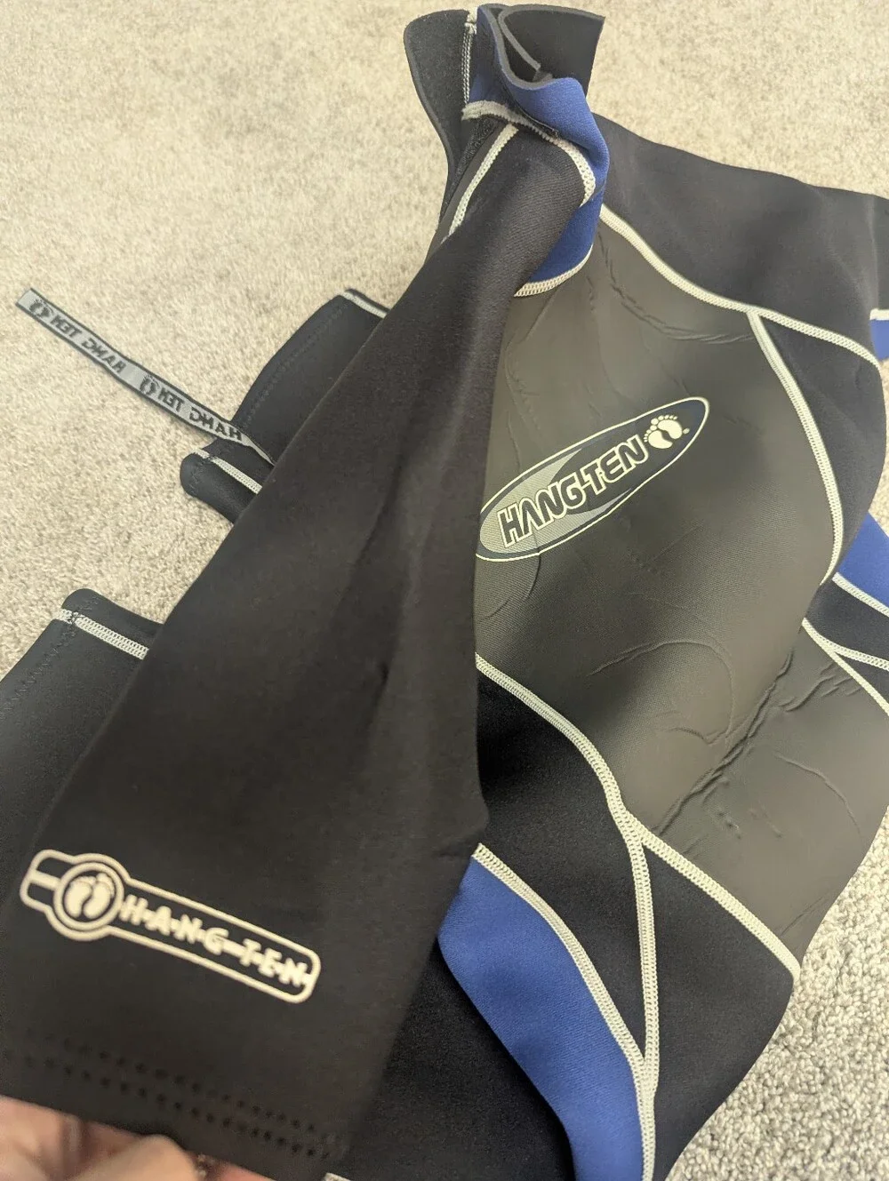 Hang Ten Kids Short Sleeve Wetsuit - Black & Blue